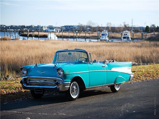 1957 Green Chevrolet Bel Air- 2-Door Convertible --