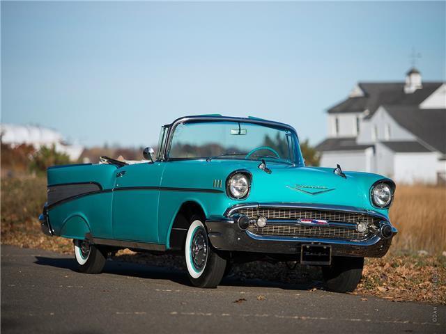 1957 Green Chevrolet Bel Air- 2-Door Convertible 2-Conv.