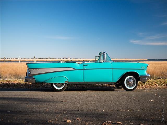 1957 Green Chevrolet Bel Air- 2-Door Convertible 2-Conv.