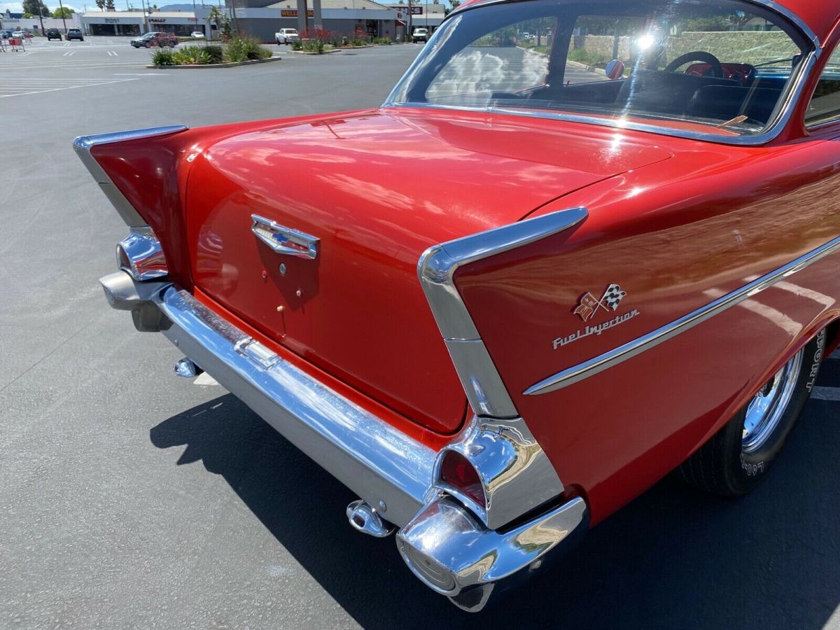 1957 RED Chevrolet Bel Air/150/210 Coupe
