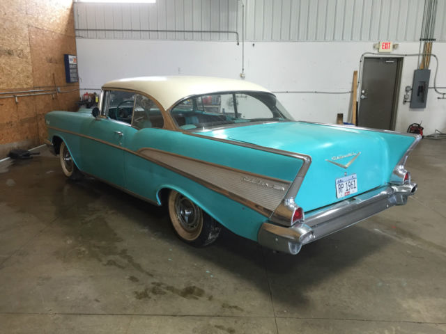 1957 Red Chevrolet Bel Air/150/210