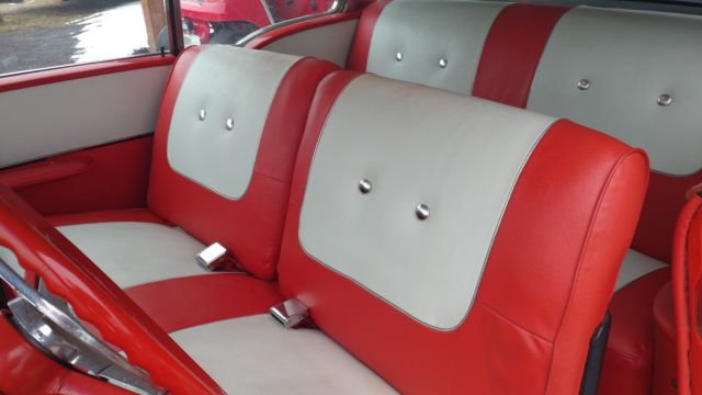 1957 Red Chevrolet Bel Air/150/210 Coupe