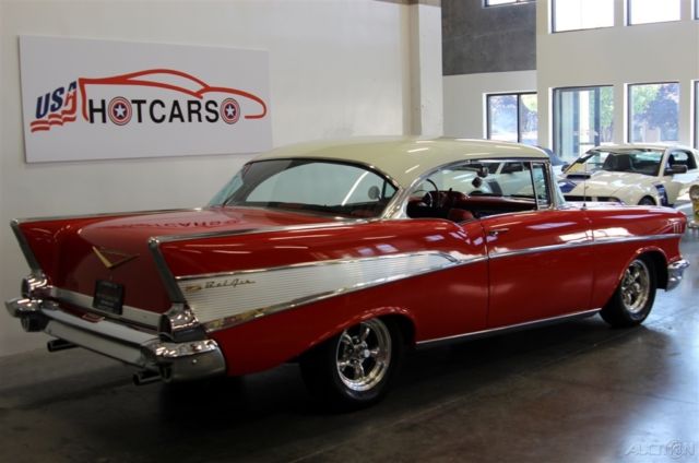 1957 Red Chevrolet Bel Air/150/210