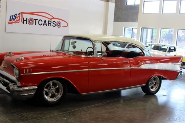 1957 Red Chevrolet Bel Air/150/210