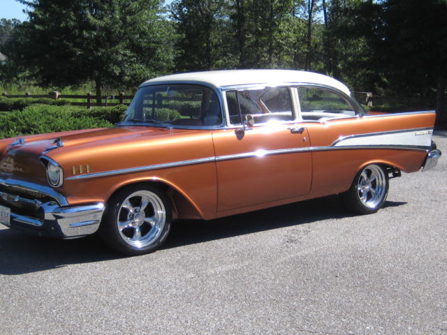 1957 Bronze Chevrolet Bel Air/150/210