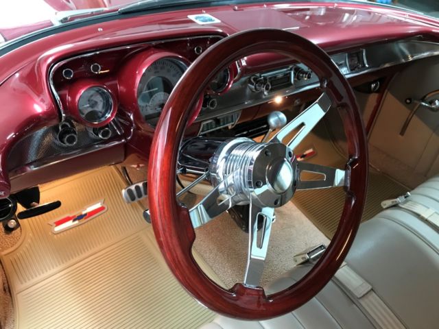 1957 Red Chevrolet Bel Air/150/210 Coupe