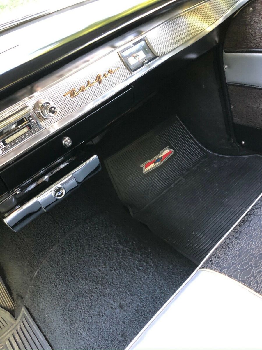 1957 White Chevrolet Bel Air/150/210 Coupe