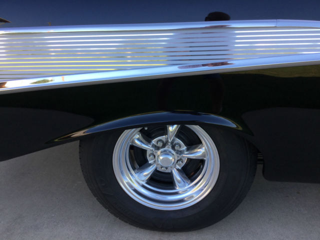 1957 Black Chevrolet Bel Air/150/210 2 door hardtop