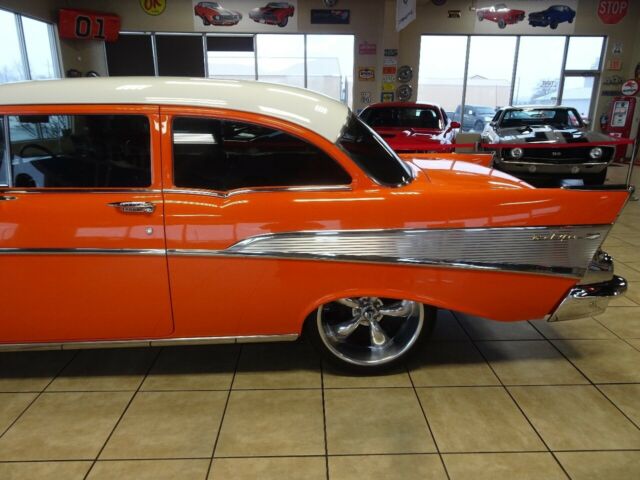 1957 Orange Chevrolet Bel Air/150/210 --