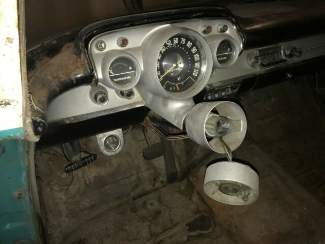 1957 Turquoise & White Chevrolet Bel Air/150/210 Sedan