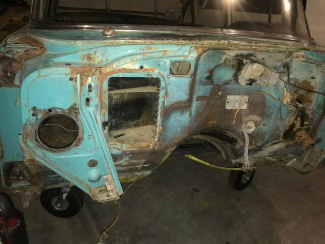 1957 Turquoise & White Chevrolet Bel Air/150/210 Sedan