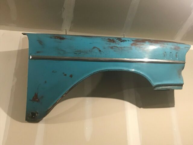 1957 Turquoise & White Chevrolet Bel Air/150/210 Sedan