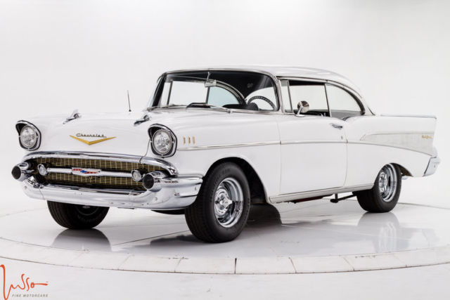 1957 White Chevrolet Bel Air/150/210