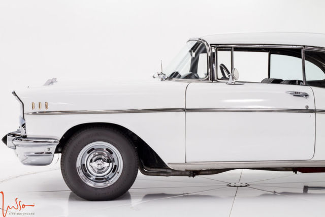 1957 White Chevrolet Bel Air/150/210