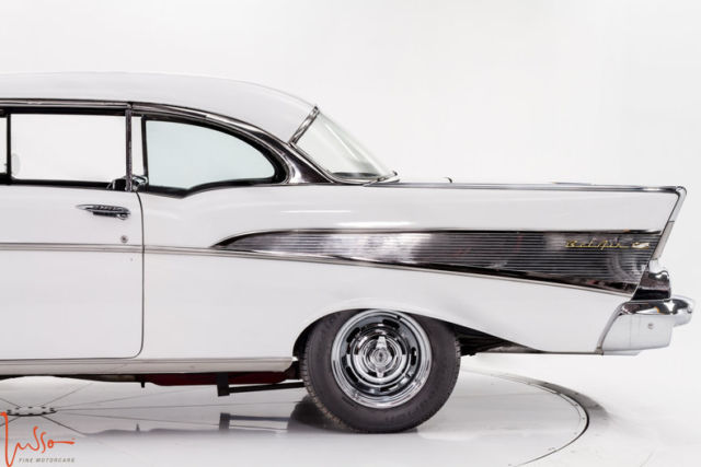 1957 White Chevrolet Bel Air/150/210