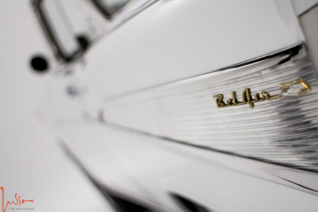 1957 White Chevrolet Bel Air/150/210