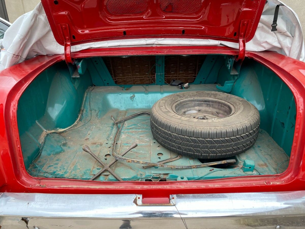 1957 Red Chevrolet Bel Air/150/210 Sedan