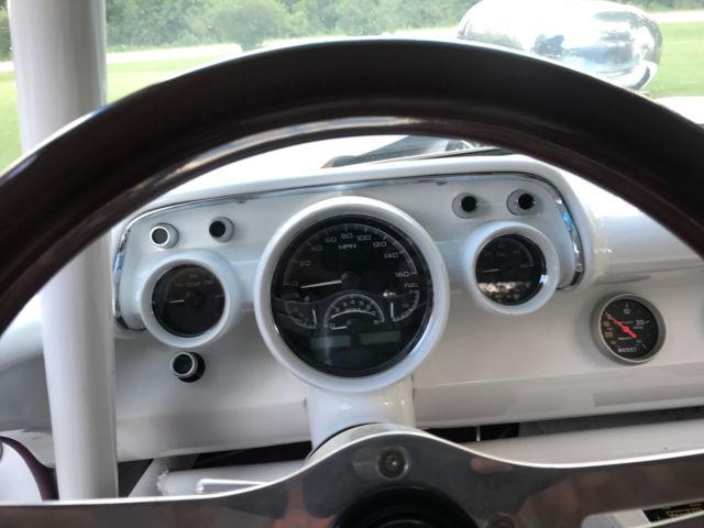 1957 White/Purple Chevrolet Bel Air/150/210 Coupe