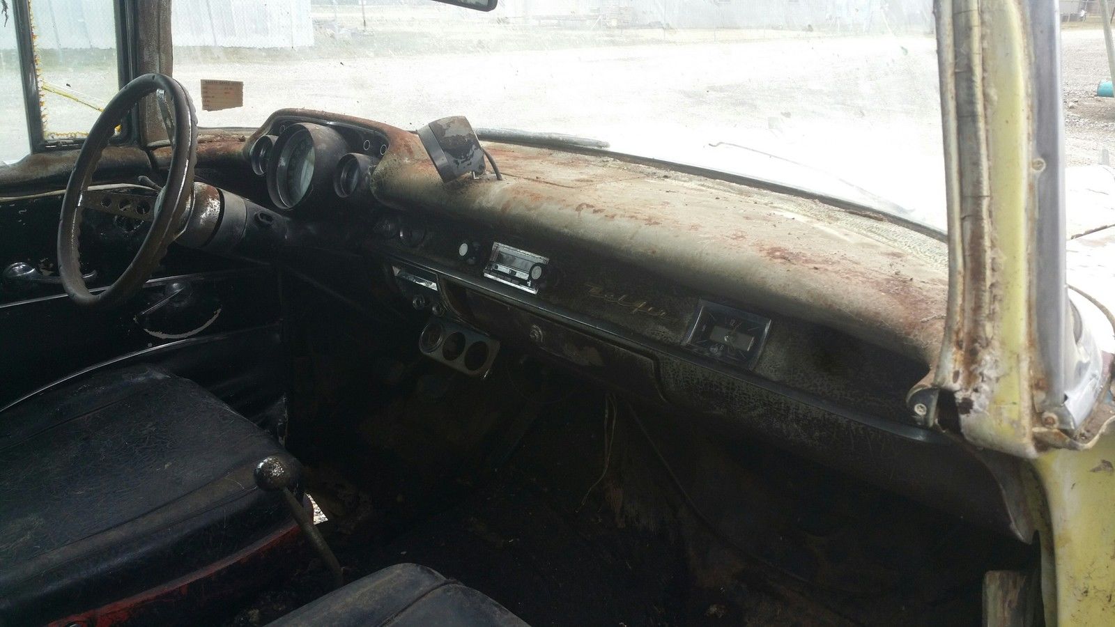 1957 Yellow Chevrolet Bel Air/150/210