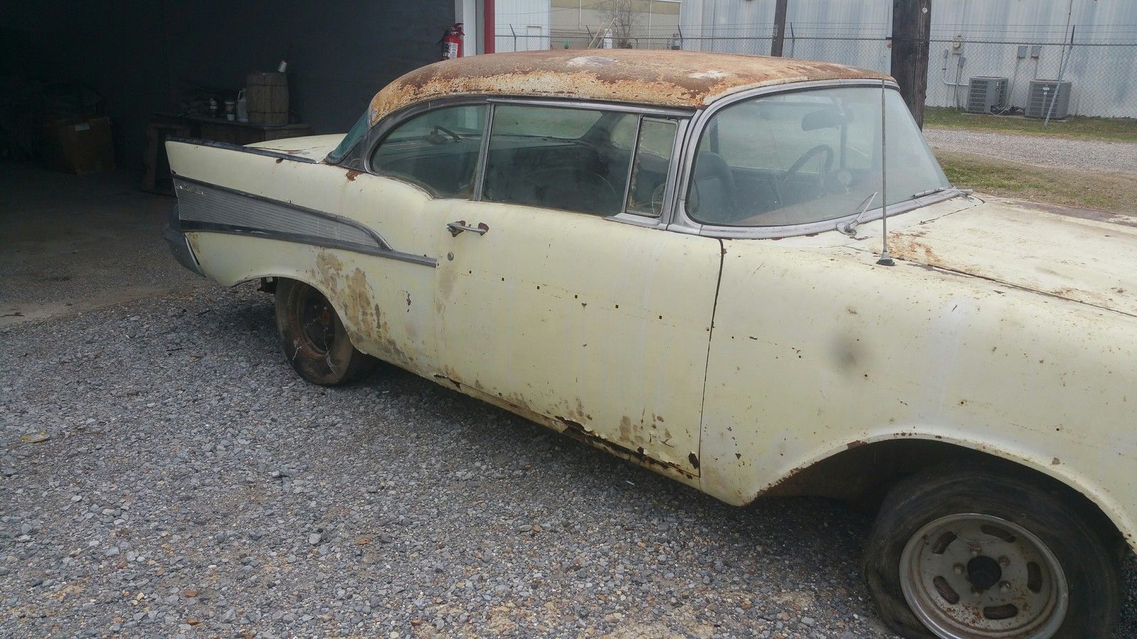 1957 Yellow Chevrolet Bel Air/150/210