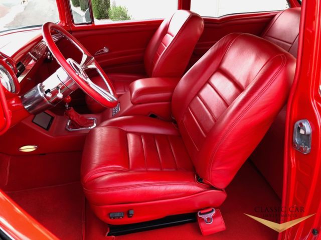 1957 Red Chevrolet Bel Air/150/210 2dr Post