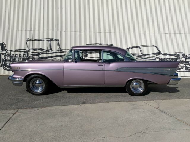 1957 Silver Chevrolet Bel Air/150/210 Coupe