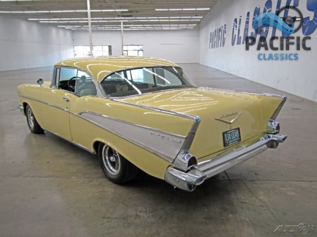 1957 Yellow Chevrolet Bel Air/150/210 Coupe