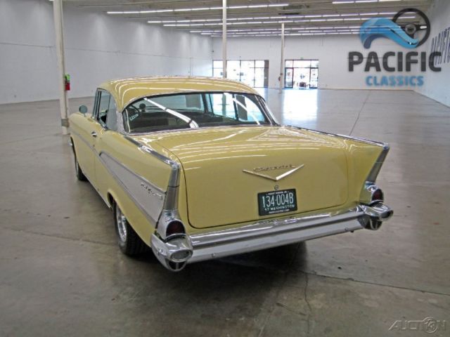 1957 Yellow Chevrolet Bel Air/150/210 Coupe