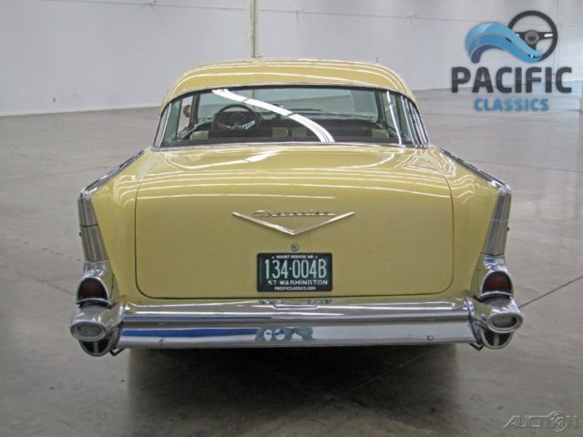 1957 Yellow Chevrolet Bel Air/150/210 Coupe
