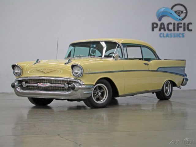 1957 Yellow Chevrolet Bel Air/150/210 Coupe