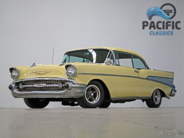 1957 Yellow Chevrolet Bel Air/150/210 Coupe