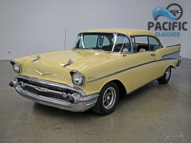 1957 Yellow Chevrolet Bel Air/150/210 Coupe