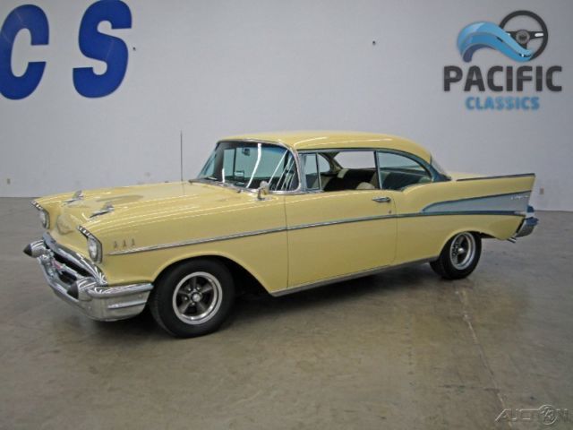 1957 Yellow Chevrolet Bel Air/150/210 Coupe