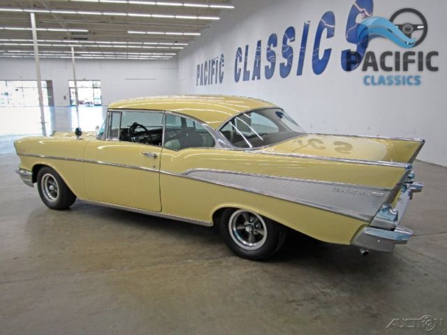 1957 Yellow Chevrolet Bel Air/150/210 Coupe
