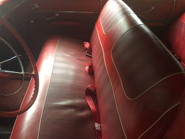 1957 Orange Chevrolet Bel Air/150/210 Sedan