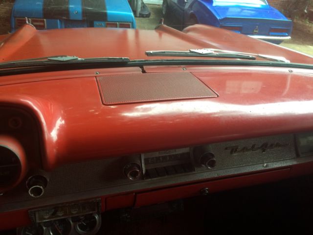 1957 Orange Chevrolet Bel Air/150/210 Sedan