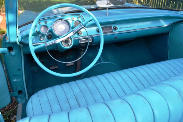 1957 Green Chevrolet Bel Air/150/210 Convertible
