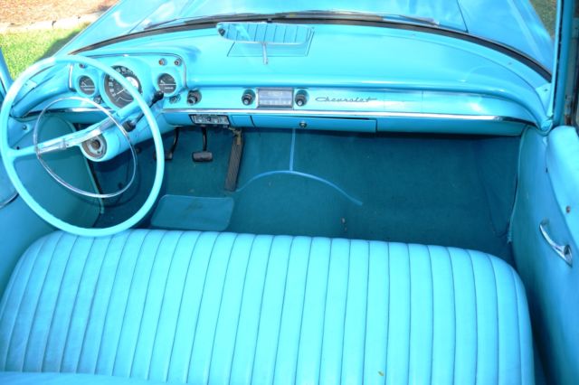 1957 Green Chevrolet Bel Air/150/210 Convertible