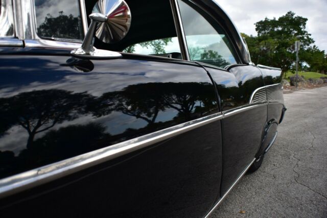 1957 Black Chevrolet Bel Air/150/210 Sedan