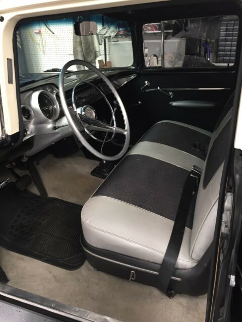 1957 Black Chevrolet Bel Air/150/210 Sedan