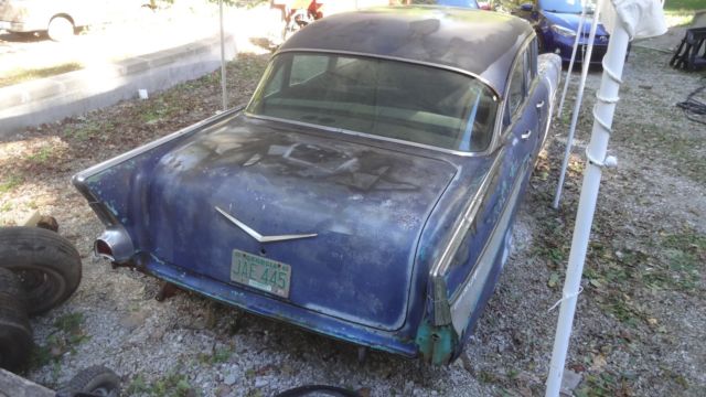 1957 Blue Chevrolet Bel Air/150/210 Sedan