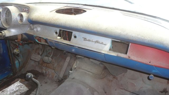 1957 Blue Chevrolet Bel Air/150/210 Sedan