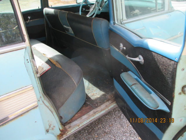 1957 Yellow Chevrolet Bel Air/150/210 Sedan