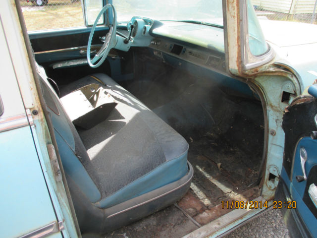 1957 Yellow Chevrolet Bel Air/150/210 Sedan