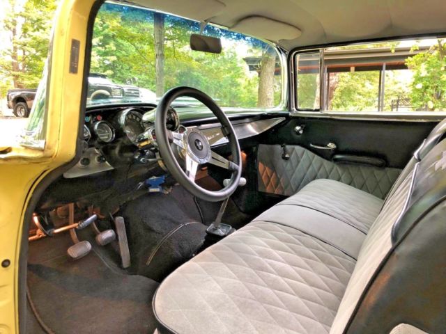 1957 Yellow Chevrolet Bel Air/150/210 Coupe