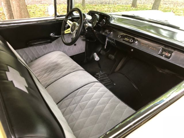 1957 Yellow Chevrolet Bel Air/150/210 Coupe