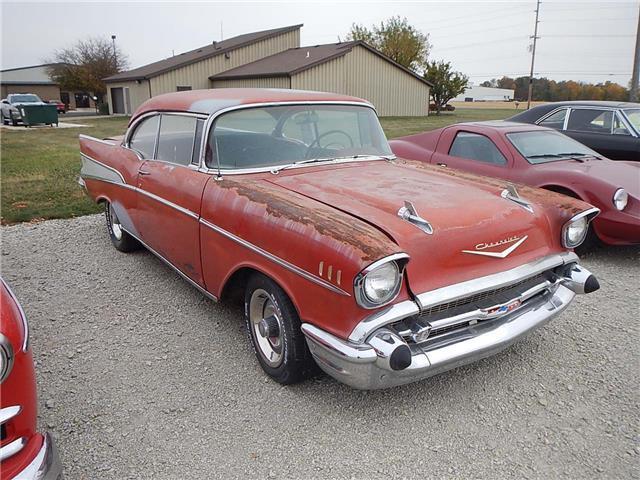 1957 Red Chevrolet Bel Air/150/210 --