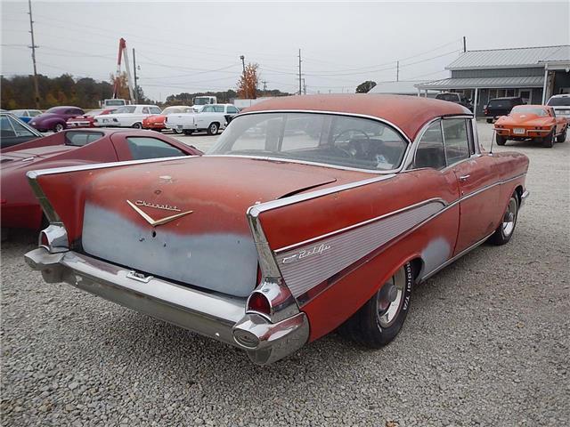 1957 Red Chevrolet Bel Air/150/210 --
