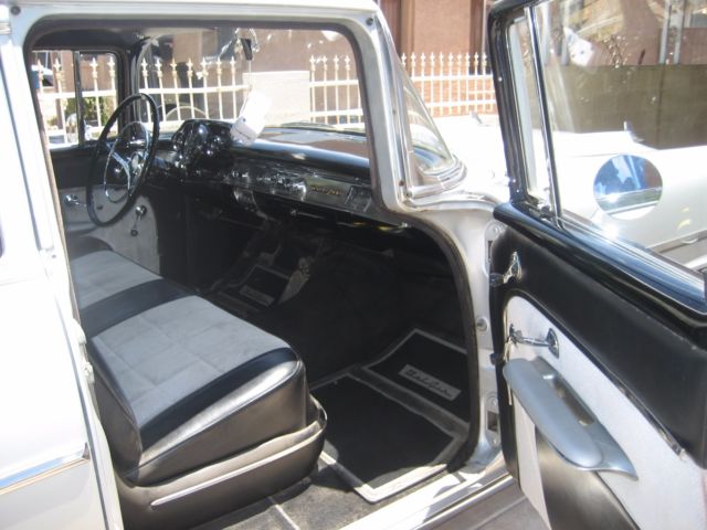 1957 Silver Chevrolet Bel Air/150/210 Sedan