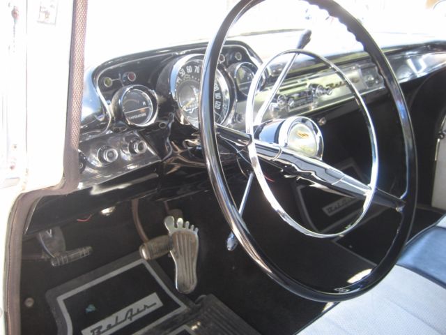 1957 Silver Chevrolet Bel Air/150/210 Sedan